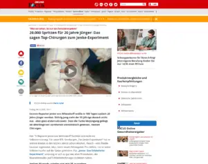 Spritzen für 20 Jahre jünger Das sagen Top-Chirurgen zum Jenke-Experiment